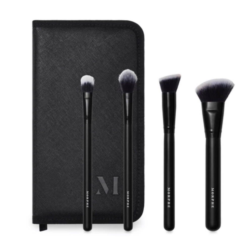 NWT: MORPHE 4 piece face brush collection + case